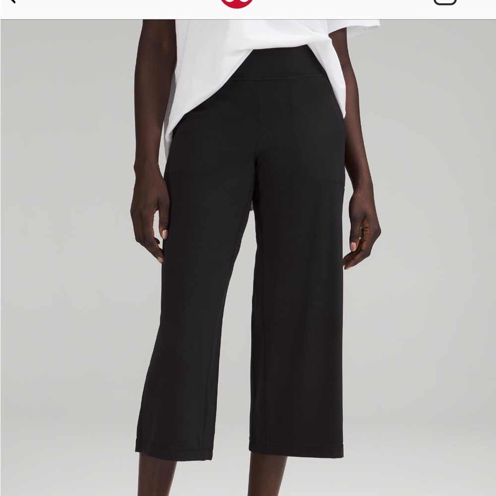 lululemon Align Super High-Rise Wide Leg Crop 23” Black